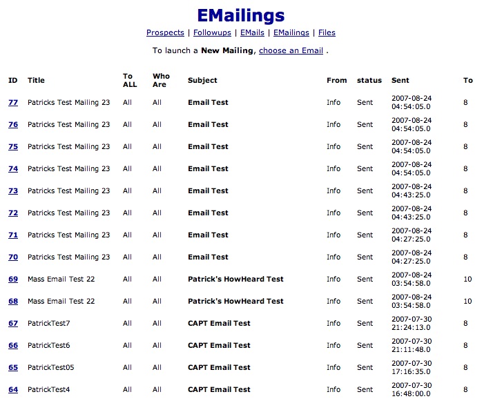 CRM Screenshot