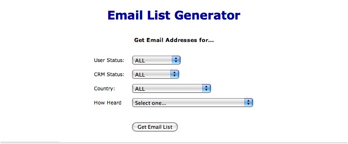 CRM Screenshot